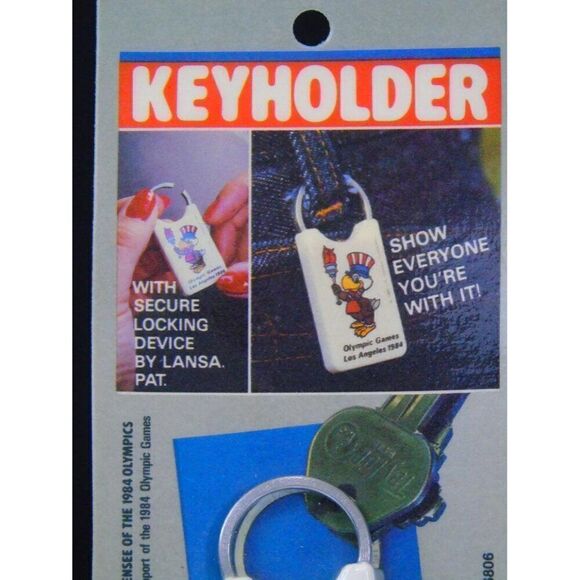 Vintage Olympics Keyholder Sam the Olympic Eagle 1984 Los Angeles Olympic Games - Picture 3 of 5